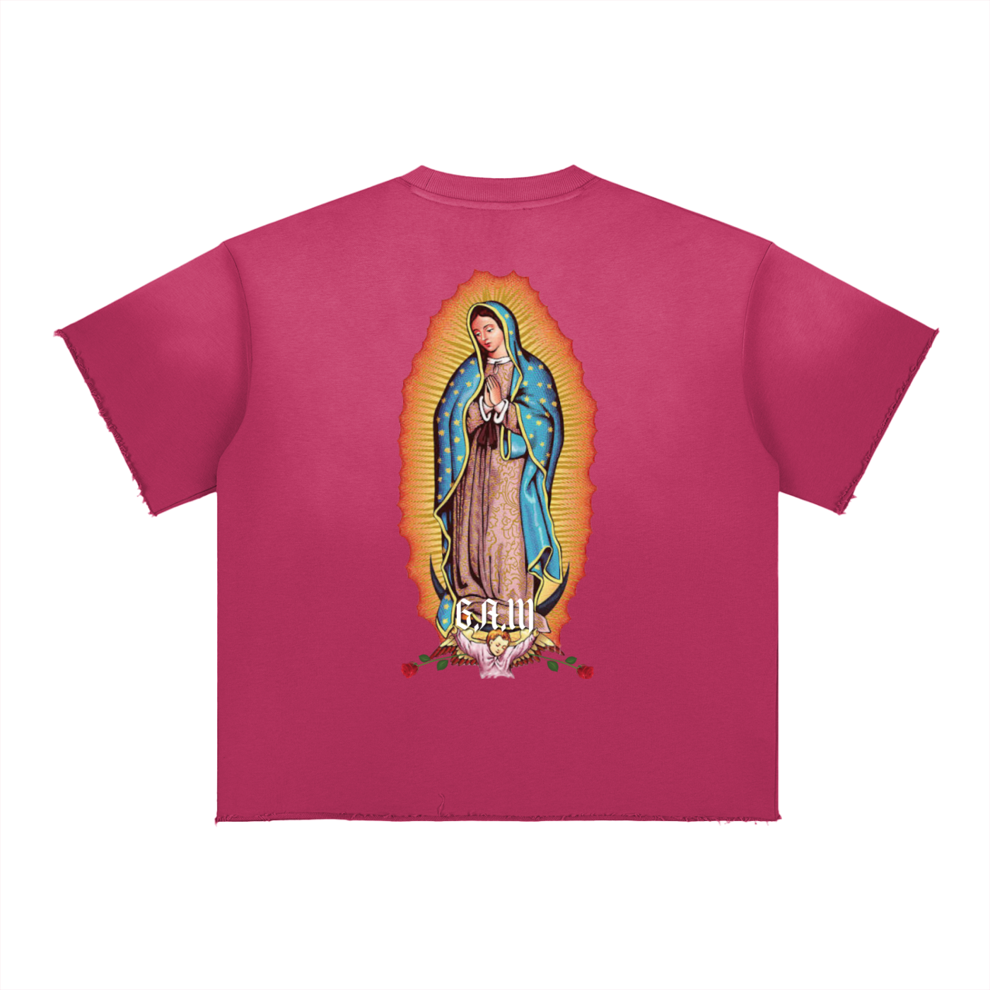 A.M.B Sun Fade Raw Edge T-Shirt