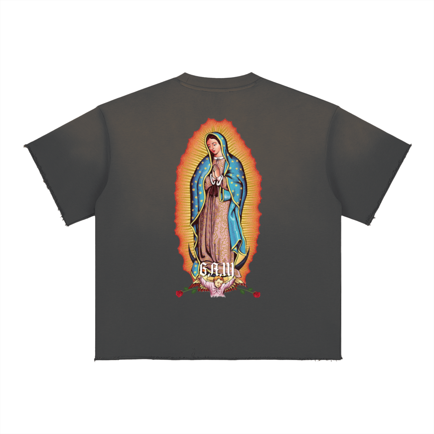 A.M.B Sun Fade Raw Edge T-Shirt