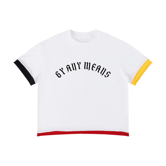 Unisex Boxy Color Block T-Shirt