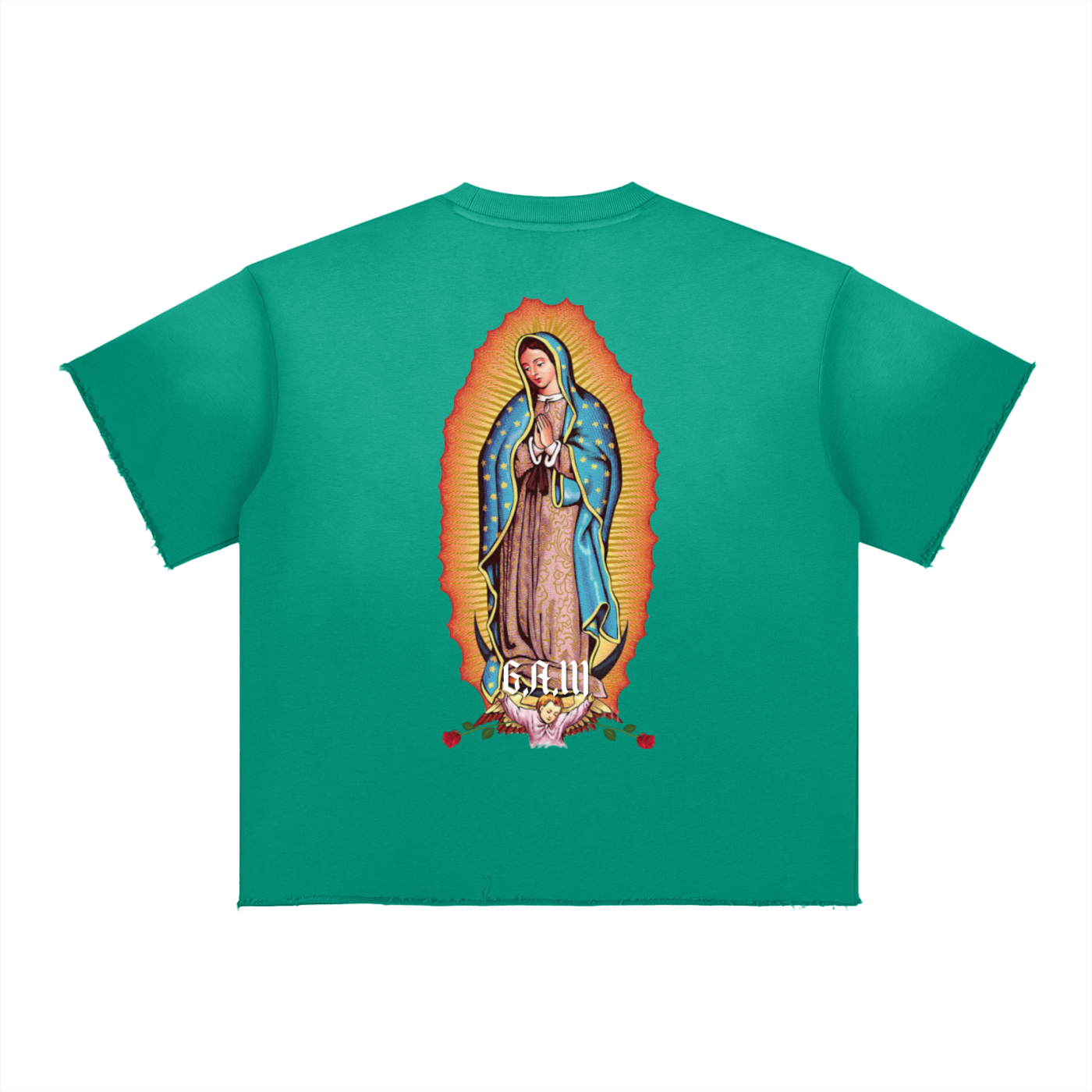 A.M.B Sun Fade Raw Edge T-Shirt