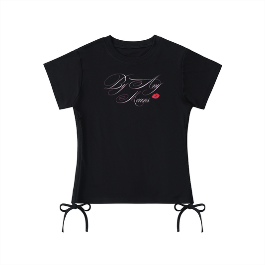 Kiss Mark Drawstring T-Shirt