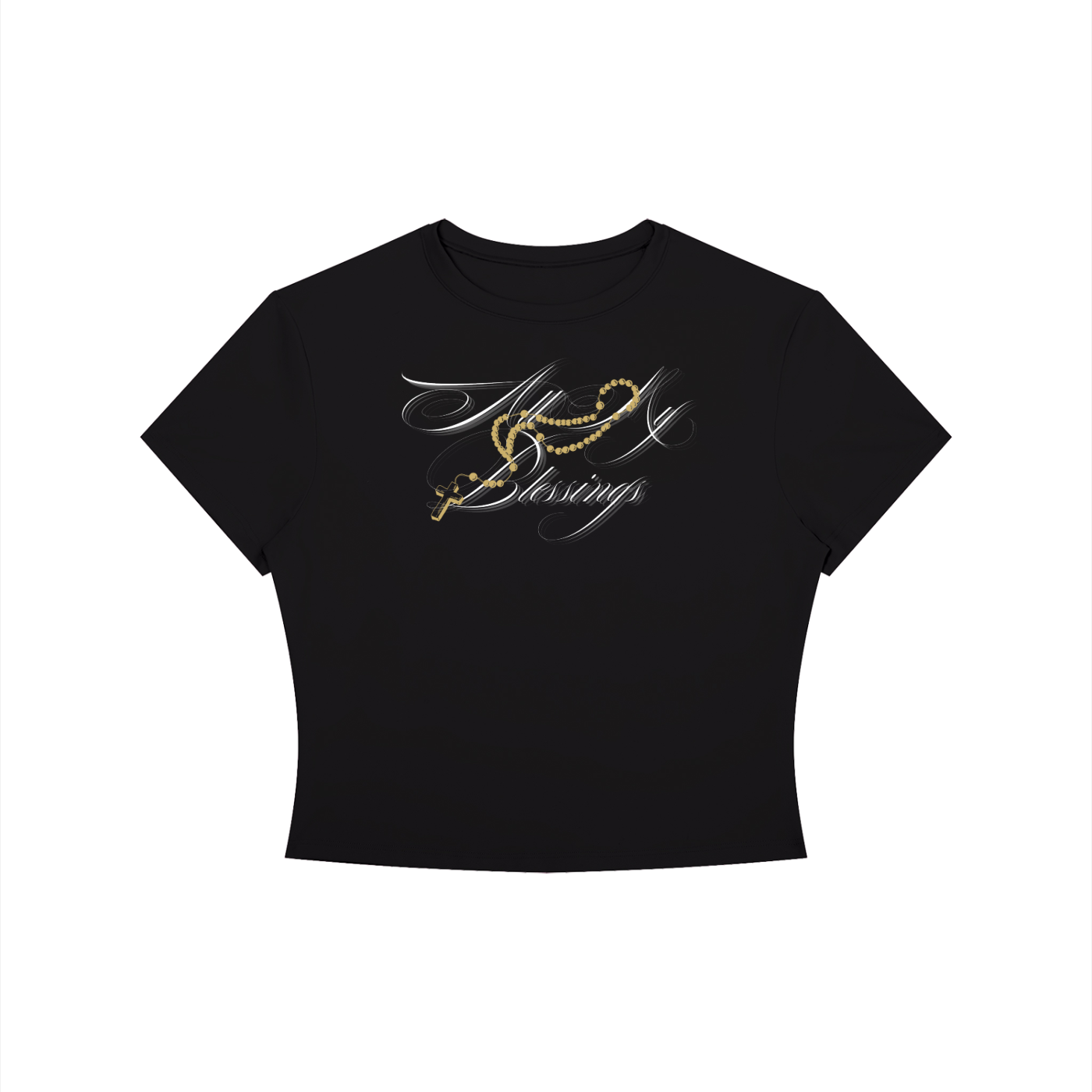 All My Blessings Crewneck Crop T-Shirt