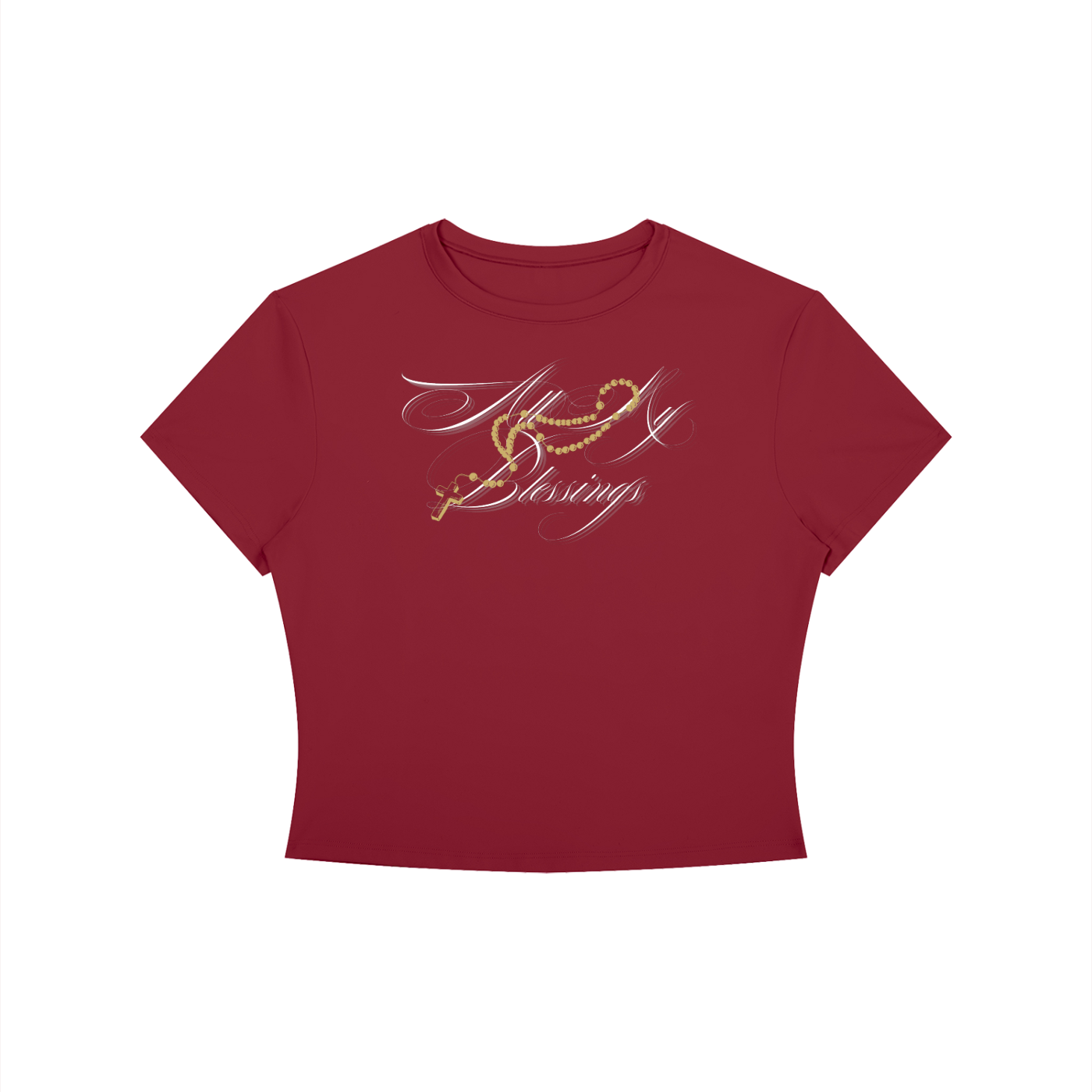 All My Blessings Crewneck Crop T-Shirt