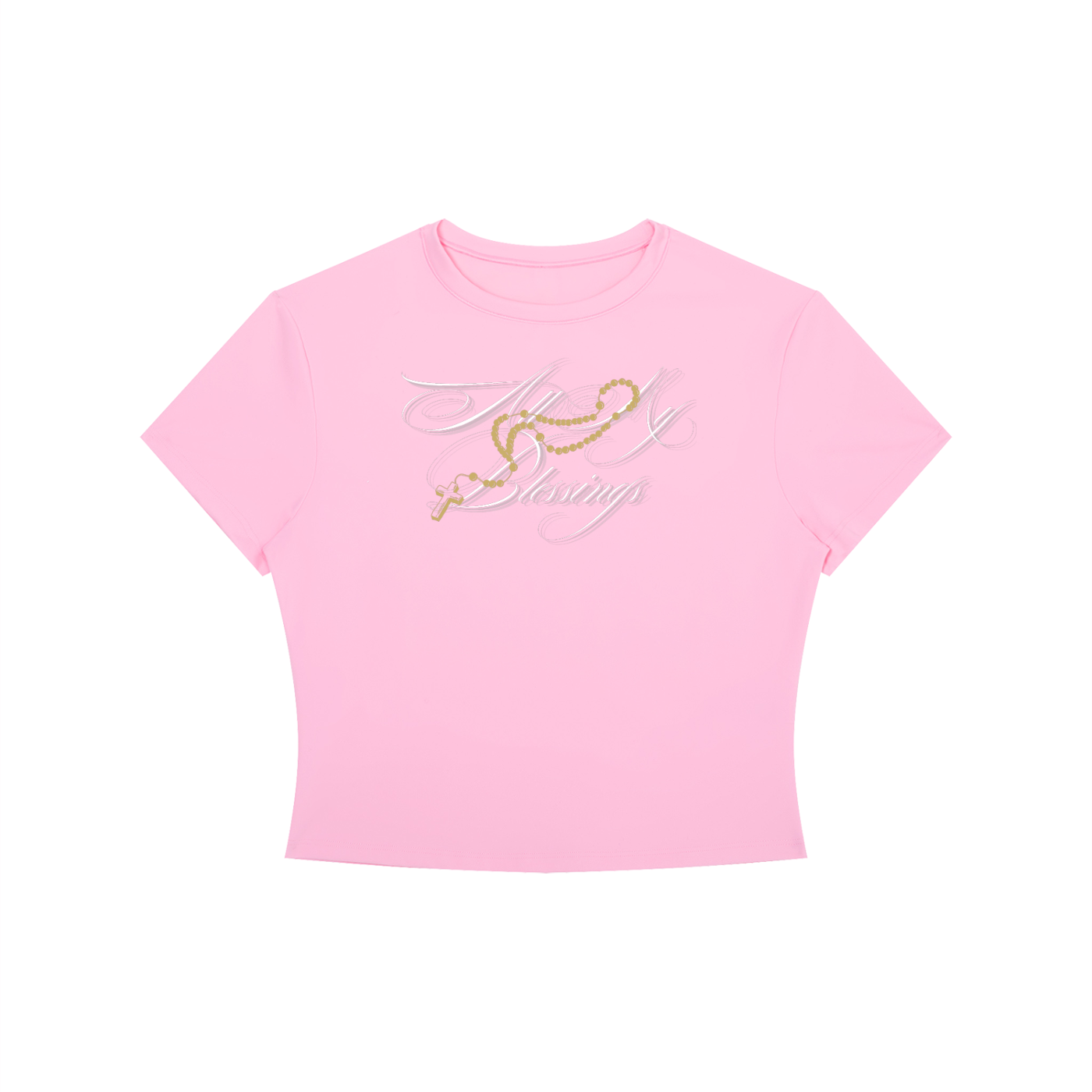 All My Blessings Crewneck Crop T-Shirt