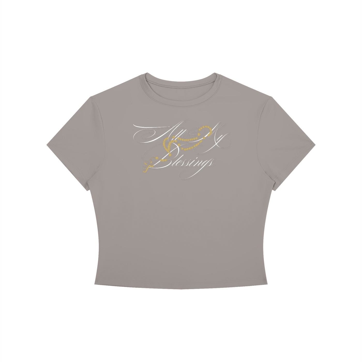 All My Blessings Crewneck Crop T-Shirt