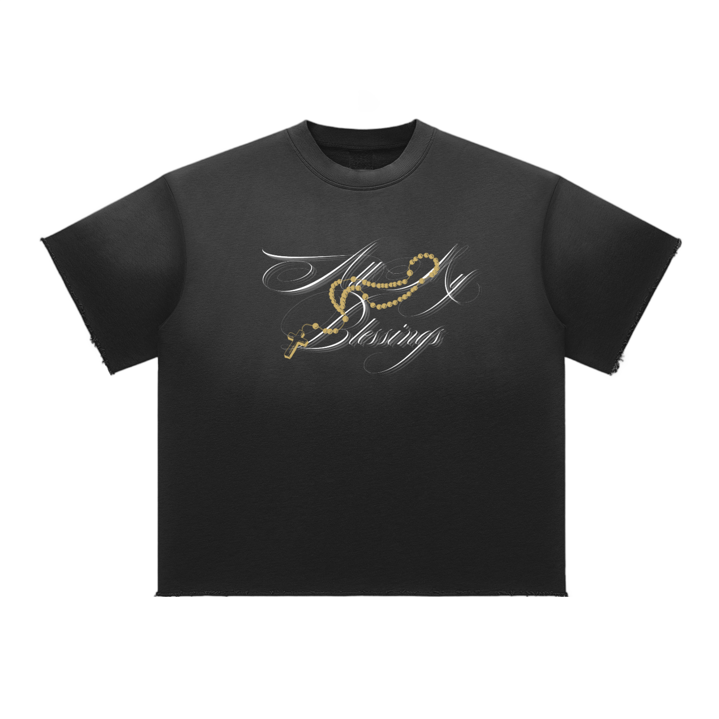 A.M.B Sun Fade Raw Edge T-Shirt